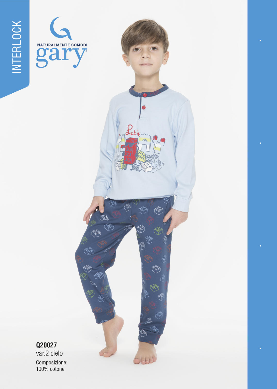 PIGIAMA BAMBINO M/L Q20027 Tellini S.r.l. Ingrosso Abbigliamento